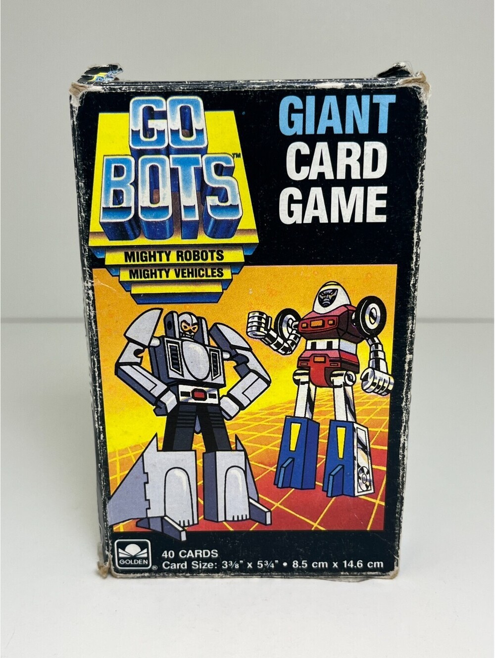 Vintage 1985 GoBots Giant Card Game Mighty Robots Vehicles 38/40 Cards Golden